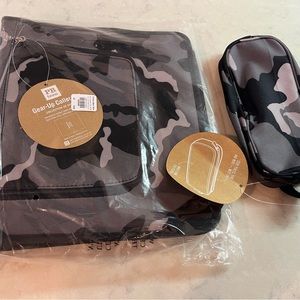 NEW! Pottery Barn Kids Camo Binder Organizer and Matching Pencil Case